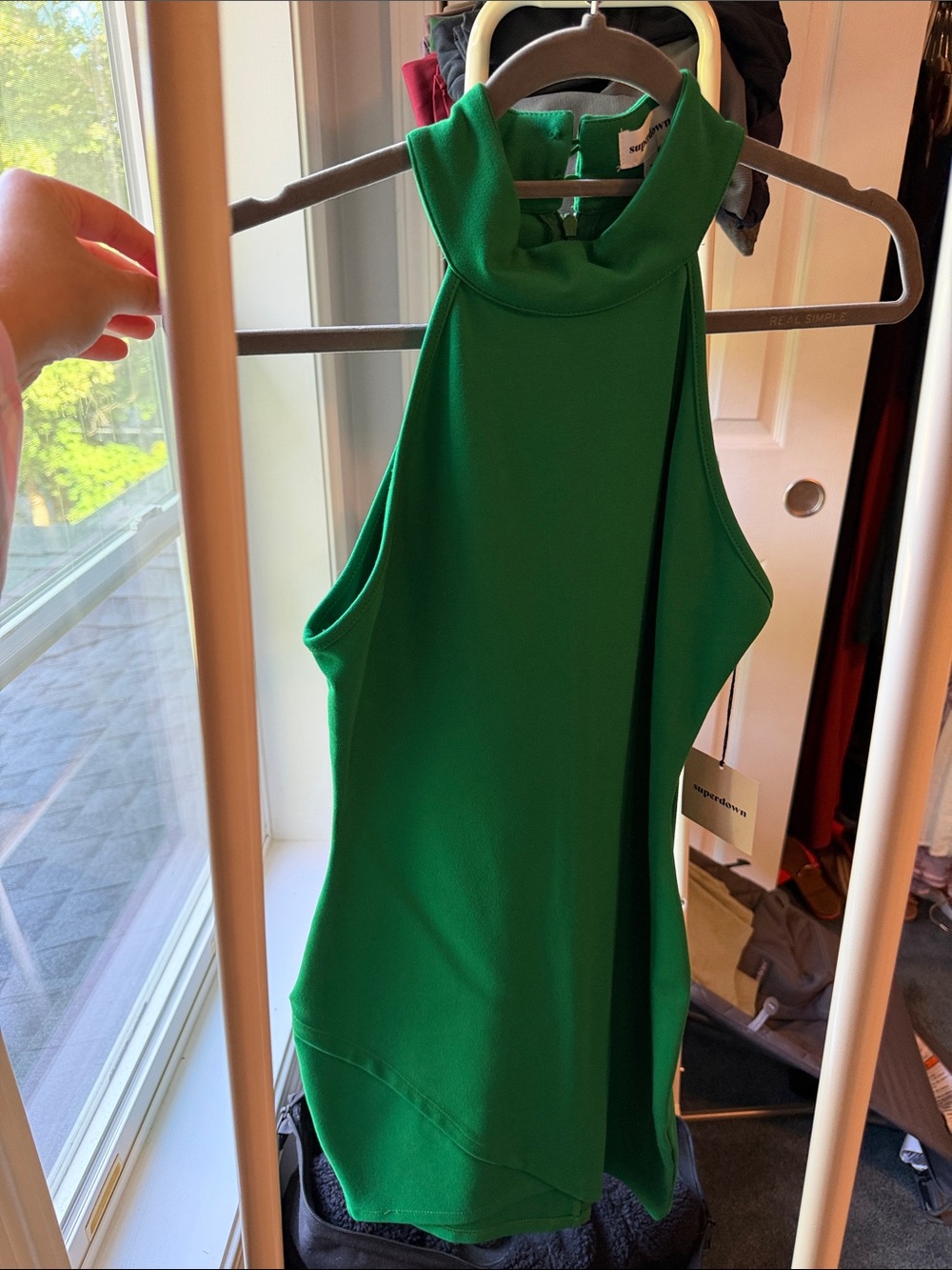 superdown Emerald Green fitted dress